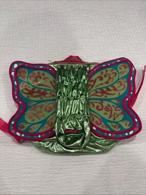 American Girl  Metallic Green Butterfly Backpack Doll Carrier